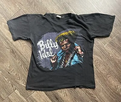 Vintage 80s Billy Idol Music Concert Band T Shirt Mens Large L Pop VTG Rare • $100