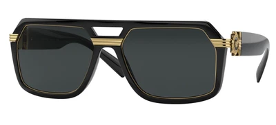 $291.50 • Buy Versace MEDUSA ICON VE 4399 Black/Grey 58/18/145 Men Sunglasses