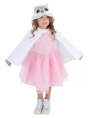 Children's Baby Owl White Deluxe Plush Cape Fancy Dress Costume • £13.82