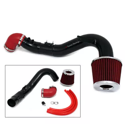 Matte Black COLD AIR RACING INTAKE+RED FILTER FOR 06-10 CIVIC SI • $79.99
