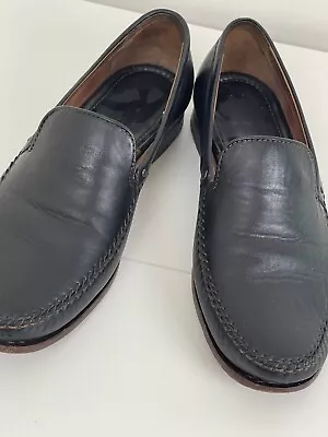 H.S. Trask Mens 11 M Handsewn Loafers  Black  Leather Slip On Shoes Dress • $24.50