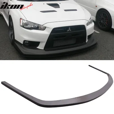 Fits 08-15 Mitsubishi Lancer EVO X 10 Front Lip Splitter For VTX Voltex Lip Only • $83.98