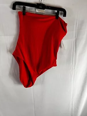 Melissa Odabash Red On Red Beautifull One Piece Single Shoulder Strap Swimwear. • $74.99