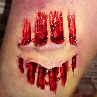 Bite Mark! Deep And Detailed Latex Scar Halloween Zombie Wound Cannibal UK • £8.50