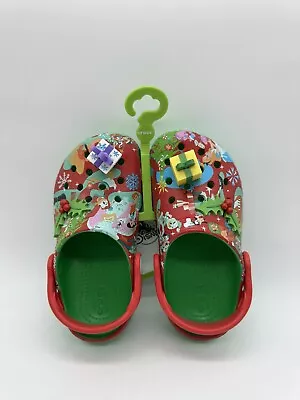 Disney Mickey Mouse & Friends Crocs Christmas Holiday Clogs For Kids SZ C12 • $36