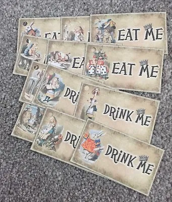 £3.99 • Buy 12 Eat Me/drink Me - Alice In Wonderland Gift Tags Party/ Wedding Decorations