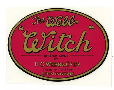 Webb Witch Vintage Mower Repro Catcher Decal • $10