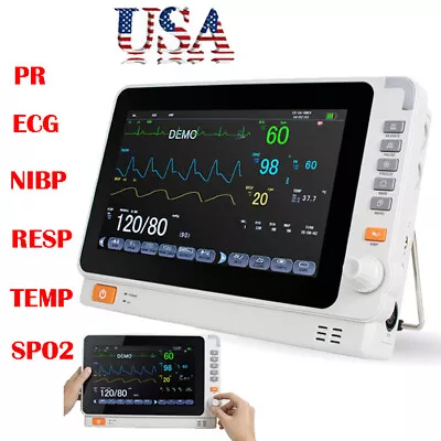 10  ICU Vital Signs Patient Monitor Multi-parameter ECG NIBP RESP TEMP SPO2 10  • $369