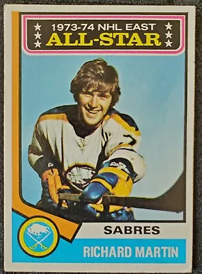 1974 Richard Martin Buffalo Sabres NHL Topps Card #127 • $29