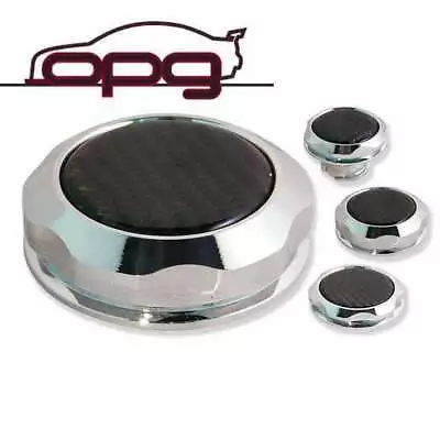 Chrome Carbon Top Alloy Billet Engine Cap Kit For VE SS SSV HSV V8 LS2 LS3 L98 • $88