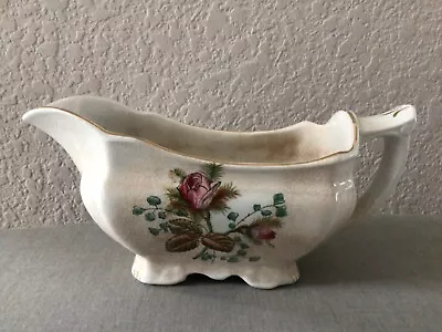 Vintage Royal Ironstone China Alfred Meakin Moss Rose Gravy Boat Made In England • $9.99