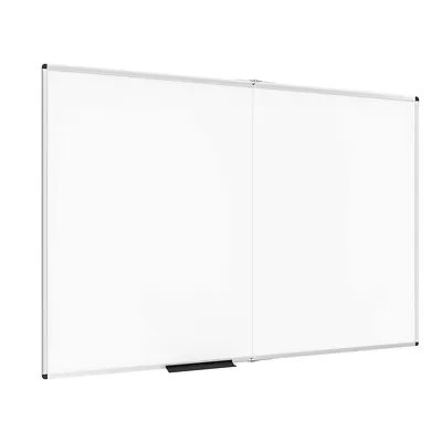 VIZ-PRO Magnetic Large White Board 96 X 48 Inches Foldable Dry Erase Board • $224.91