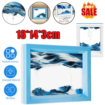 3D Moving Sand Art Painting Deep Sea Sand Scene Dynamic Sand Art Picture Gifts • £5.90