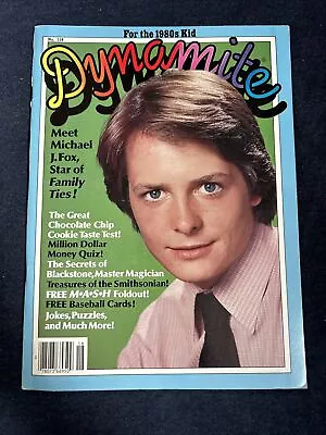 1984 Dynamite Magazine - #118 Michael J. Fox - Baseball Cards - MASH Poster 5 • $7.50
