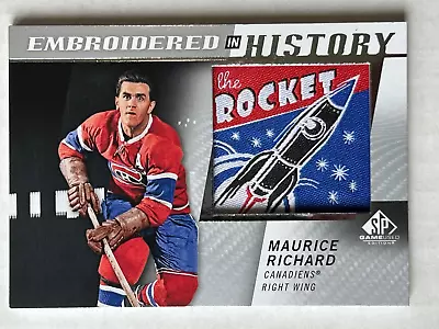 2021-22 SP Game Used Embroidered In History Maurice Rocket Richard • $1.63