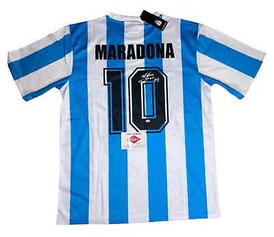 1986 World Cup Diego Maradona #10 Argentina Signed Shirt Autographed Jersey COA • $985.89