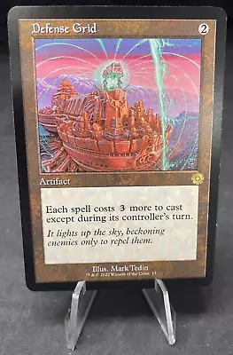 Defense Grid - MTG Magic The Gathering - Brothers War - Misprint Crimped • $19.99