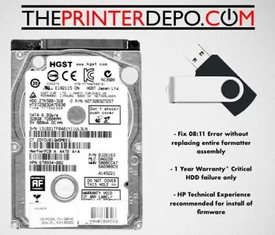 HP LaserJet T790 T1300 T1300PS HDD + Firmware 🔥 CR650-67001 🔥 • $69.99