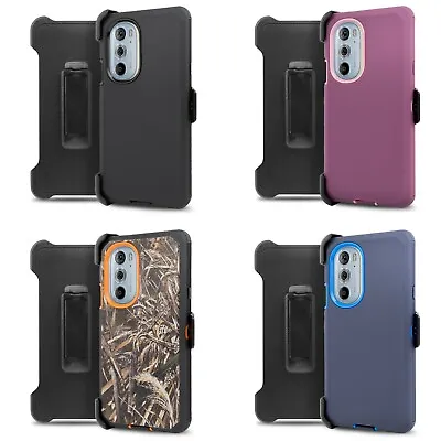 For Motorola Edge Plus 5G 2022 Series Defender Case Belt Clip Holster + Screen • $11.95