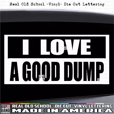 DUMP TRUCK DRIVER VINYL DECAL STICKER FUNNY DAD FRIEND GIFT Trucker JOKE Window • $19.53