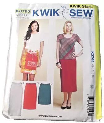 Kwik Sew Sewing Pattern K3765 ~ Misses Skirts - Uncut • $12.50