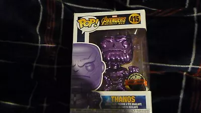 Funko Pop Marvel Purple Chrome Thanos Special Edition • £6