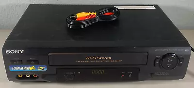 Tested Works Sony SLV-N51 VCR 4 Head HiFi Stereo VHS Player W/ RCA Cables • $59.95
