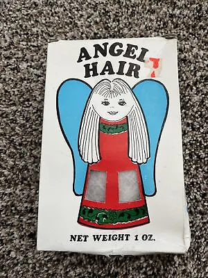 Vintage Spun Glass Angel Hair Christmas Union Wadding Co. Made In USA  1 Oz NIB • $16.99