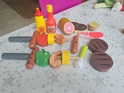 £3.50 • Buy Pretend/role Play Wooden Play Food Bundle : Meat & Bbq Set