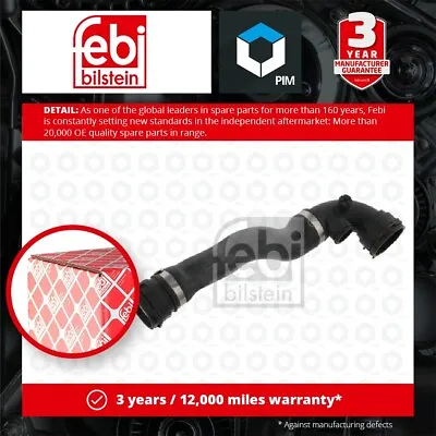 Radiator Hose Fits BMW 330 E46 3.0 00 To 06 Coolant 11531436406 11534460438 Febi • £18.88