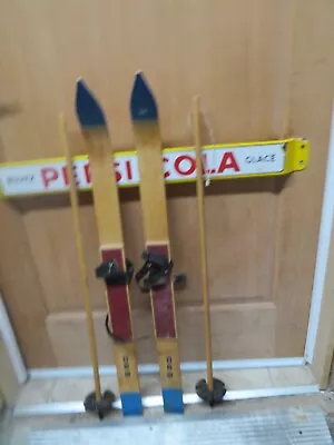 Vintage Wooden   Ski Size   35`` Long  Chalet Decor  Nice   ( 9375 • $49.99