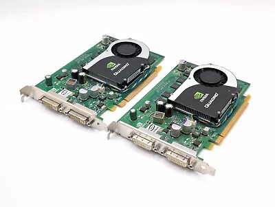 Lot Of 2 NVIDIA Quadro FX 1700 Dual DVI PCI-E Video Card 512MB 0RN034 • $54.99