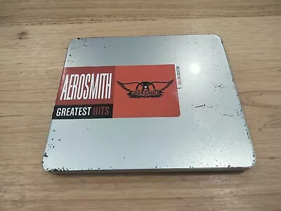 Aerosmith Greatest Hits Tin Steel Case Cd Rare Music  • $29.99