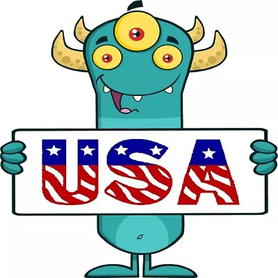 30 Custom USA Three Eyed Monster Personalized Address Labels • $0.99