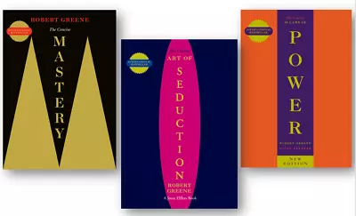Robert Greene 3 Book Set Concise 48 Laws Of Power Mastery Art Of Seduction • $18.98