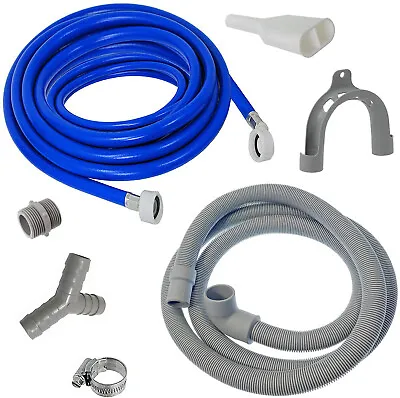 Fill Hose Drain Adapter Washing Machine Dishwasher Pipe Extension Connector Kit  • £8.99
