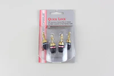 Brand New Monster Cable Quick Lock Bananas Speaker Cable Connectors • $31.49