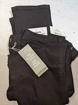 H&M Mens Black Skinny Fit Jeans Size 32x32 Brand New With Tags • $25