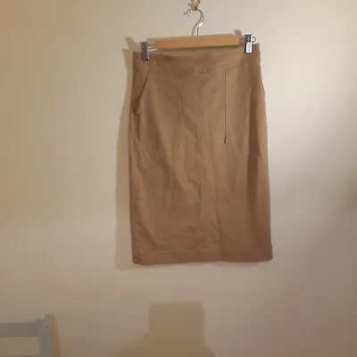 £19.99 • Buy Boden A Line Womens Chino Style Skirt Size 10P Light Brown Used