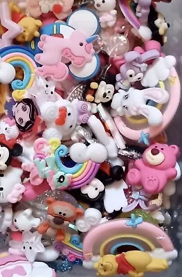 15X Mixed Resin Cabochons RainbowsUnicornsMinnIe Mouse & More For Bow Centre’s • £5.15