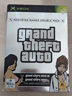 Grand Theft Auto III / Vice City Double Pack - XBOX - CIB • $35