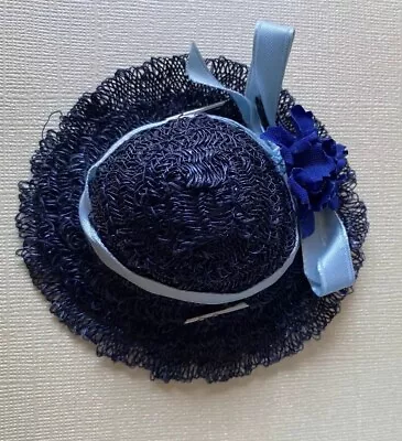 Vintage Ginny Muffie Doll - Navy Blue Horsehair Hat • $9.99