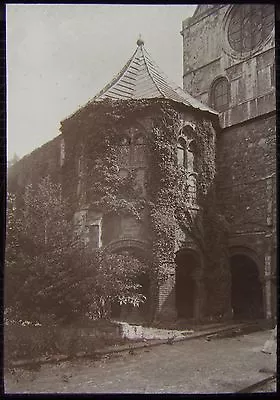 £10 • Buy Glass Magic Lantern Slide BAPTISTERY CANTERBURY CATHEDRAL C1901 PHOTO ENGLAND