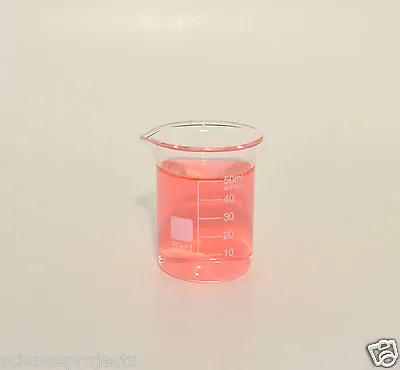 3 Beakers 50mL 50 ML Griffin Graduated Borosilicate Glass Lab Measuring New • $10.30