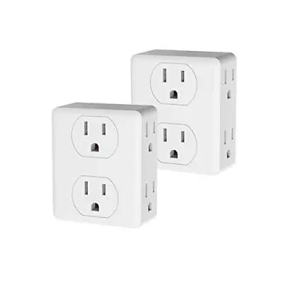 Outlet Extender Multi Plug Outlet With 6 Electrical Outlets Adapter 3-Prong W... • $20.94