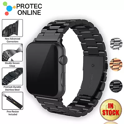 $14.95 • Buy For Apple Watch IWatch Band 9 8 7 6 5 4 3 SE 38/41/40/42/44/45mm Stainless Steel
