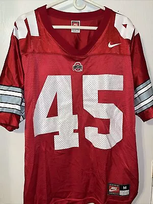 Vintage Nike Ohio State #45 Football Jersey Made In USA Size M • $25