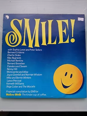 SMILE! Comedy VINYL Mellow Birds 1979 PETER SELLERS BENNY HILL + More SIGNED!  • $14.92