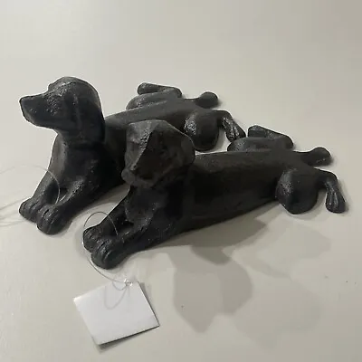 Giftcraft Laying Dog Cast Iron Door Stopper Item# 100026512  2 Pck • $15.99