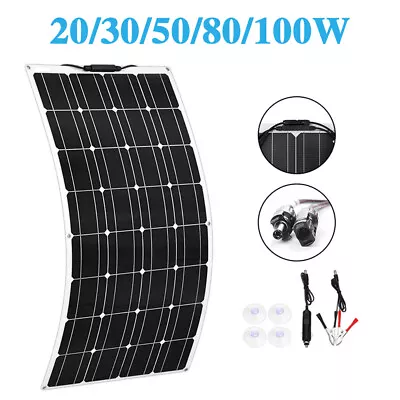 Solar Panel Kit 12V/24V Battery Charger MPPT Controller Camper Car Van Boat UK • £47.59